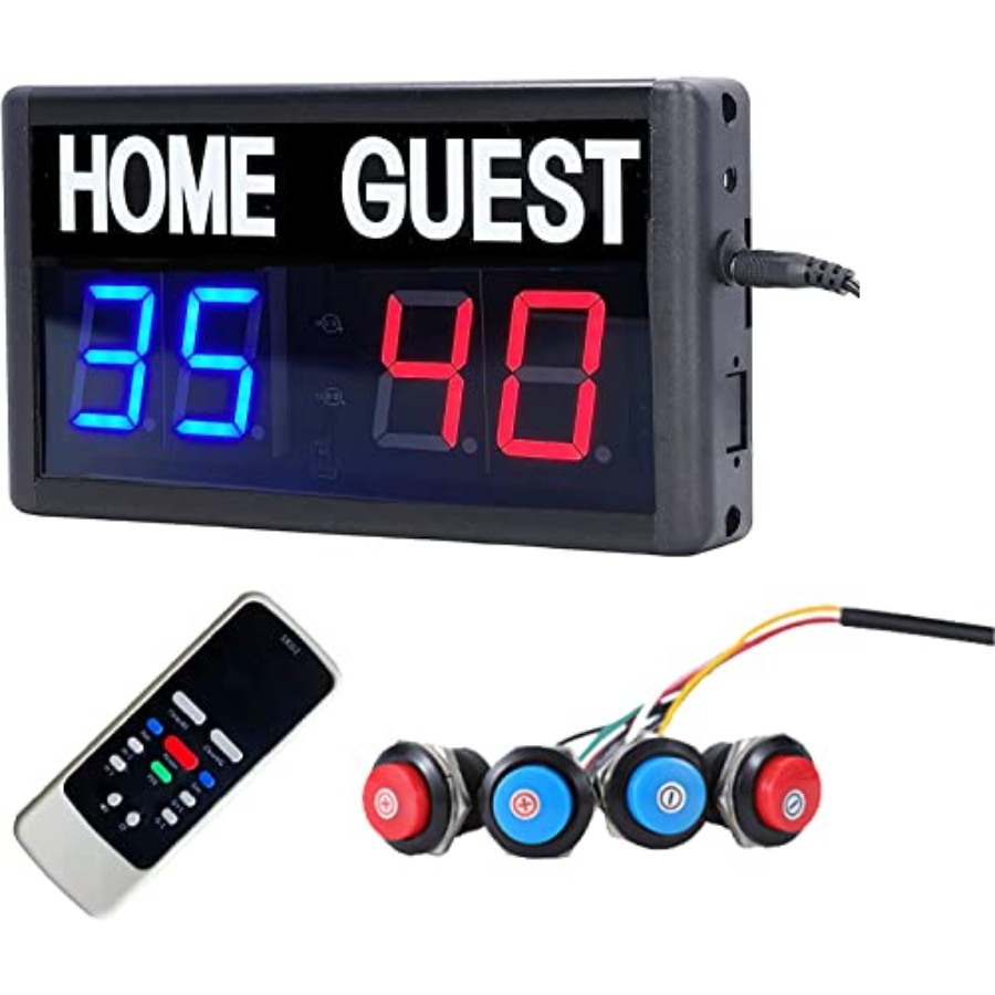 Table Tennis Scoreboard - Score Keeper Portable Led Digital Electronic