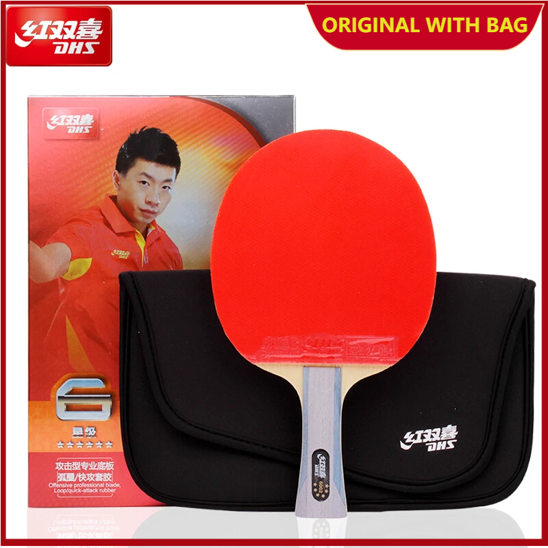 Table Tennis Forehand Rubber - DHS 6 Star 6002 6006 Table