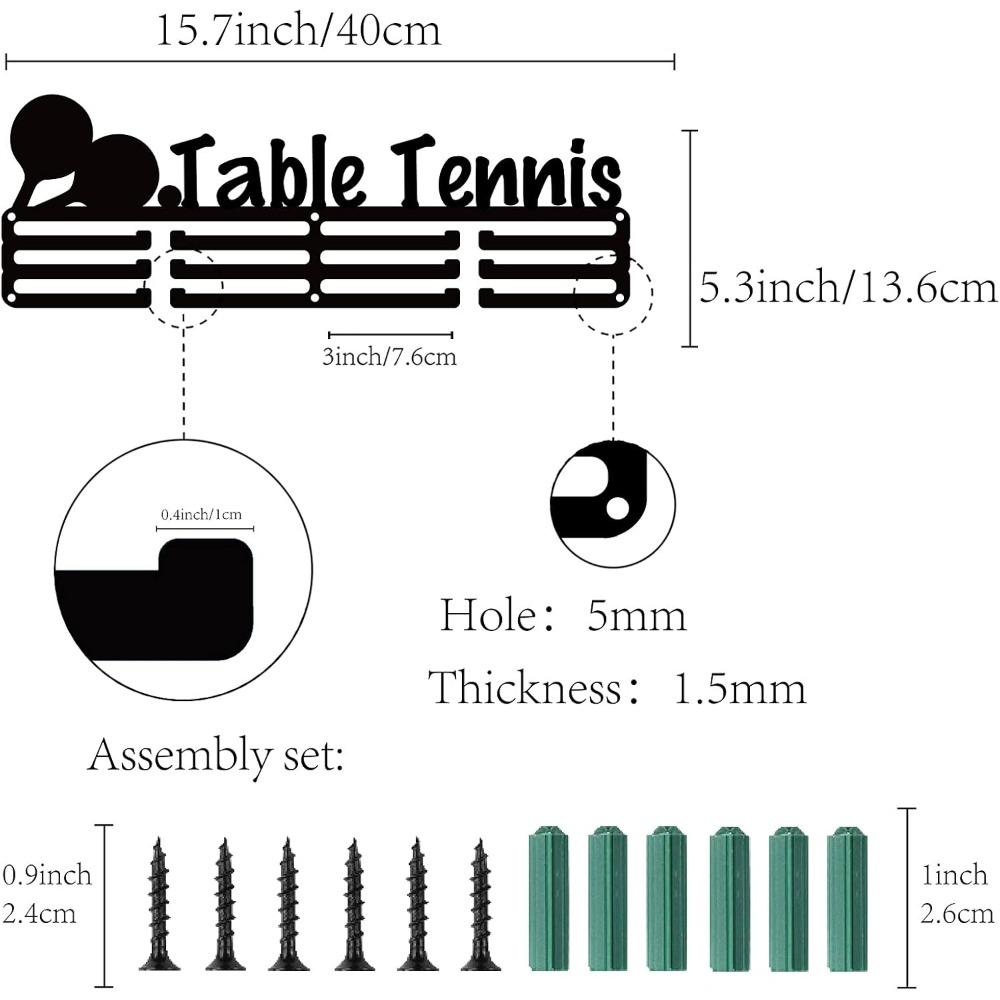 Medal Holder Sport Table Tenni - Table Tennis Ranking avaliação e preço