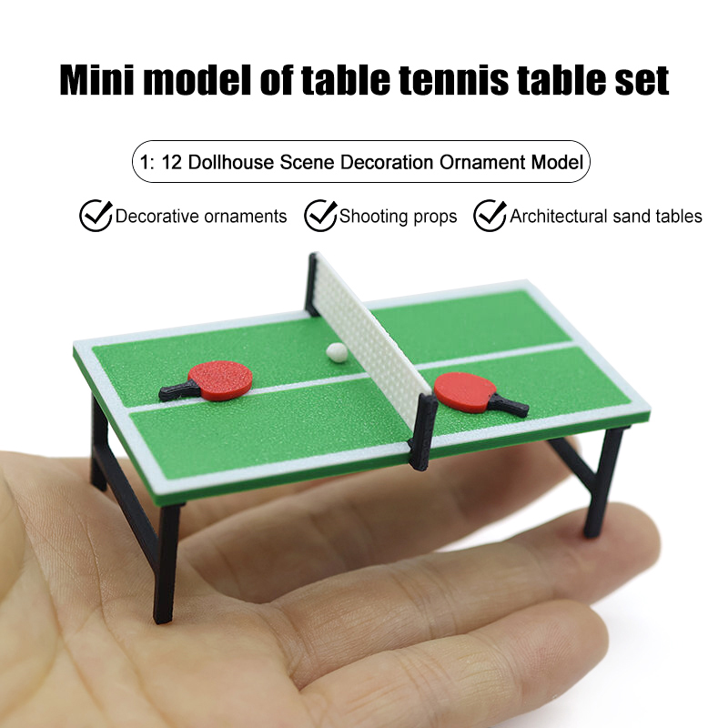 1/12 Mini Dollhouse Sports Fur - Table Tennis Information avaliação e preço