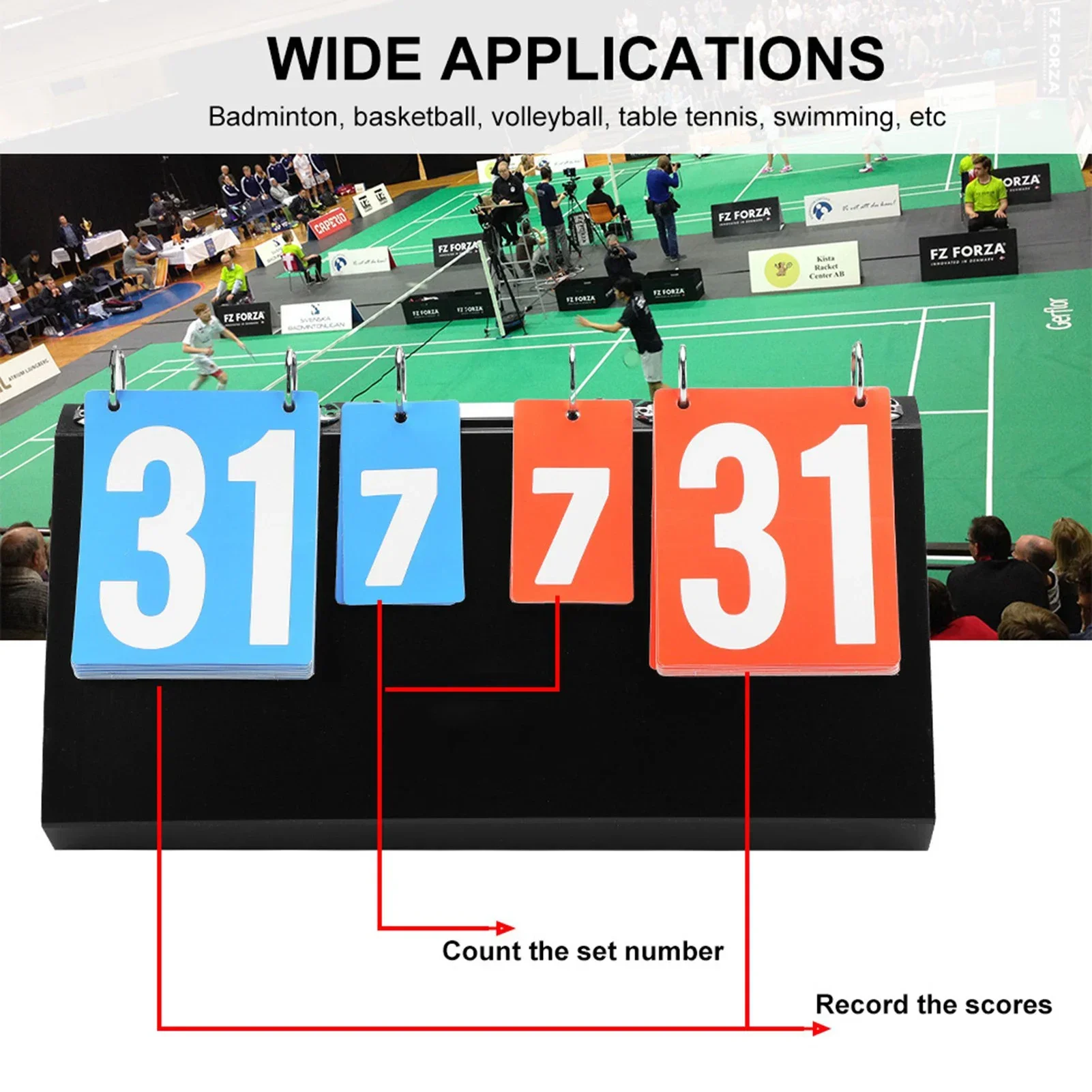 4 Digit Sports Competition Sco - Table Tennis Scoreboard avaliação e preço