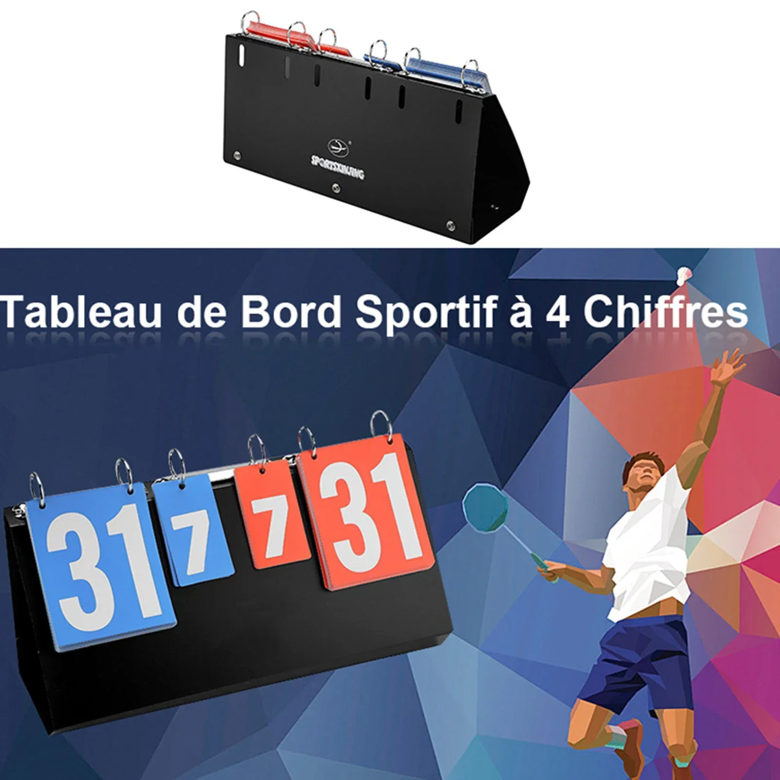 4 Digit Sports Competition Sco - Table Tennis Scoreboard avaliação e preço
