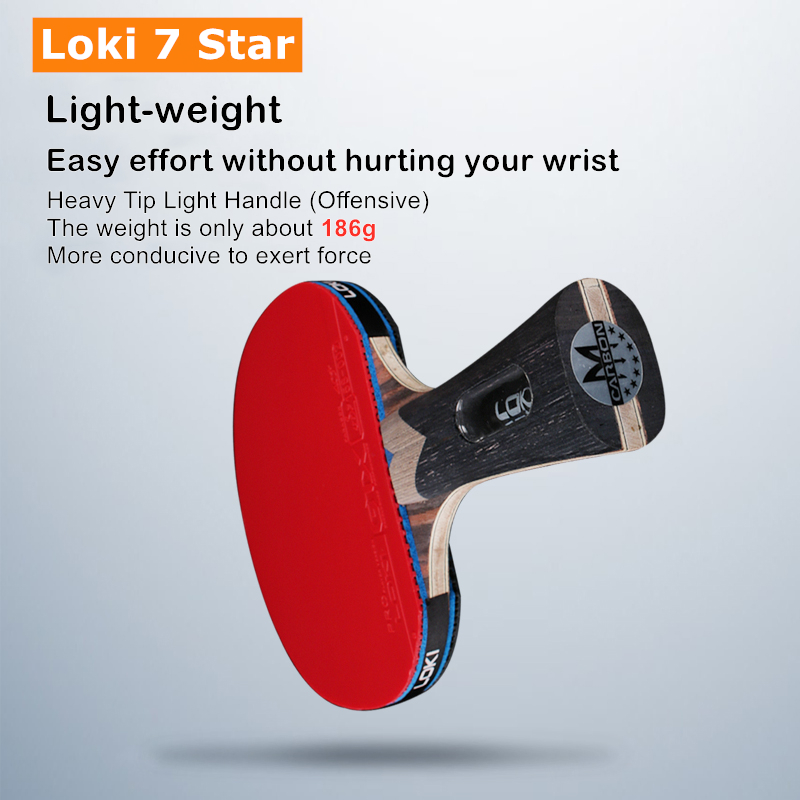Loki 7 Star Table Tennis Racke - Table Tennis Forehand Rubber avaliação e preço