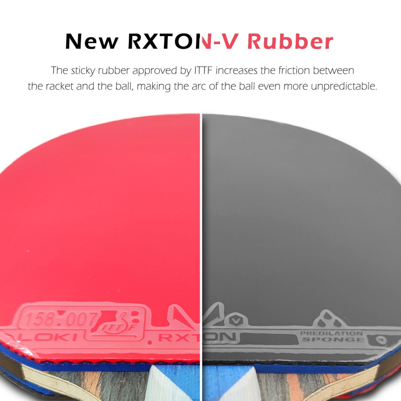 Loki 7 Star Table Tennis Racke - Table Tennis Forehand Rubber avaliação e preço