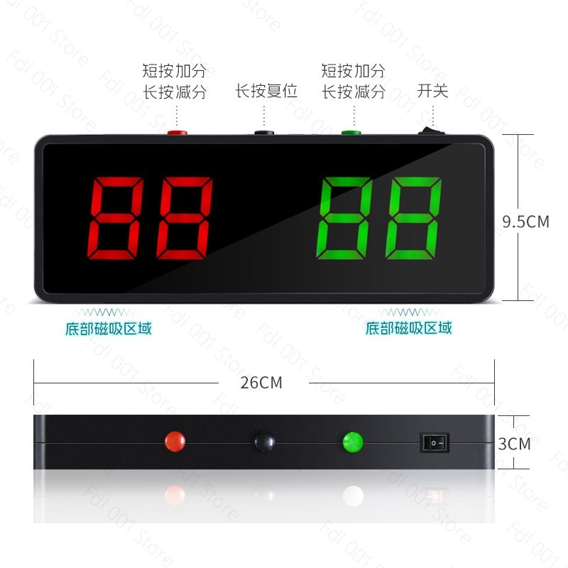 Digital Snooker Scoreboard Por - Table Tennis Scoreboard avaliação e preço