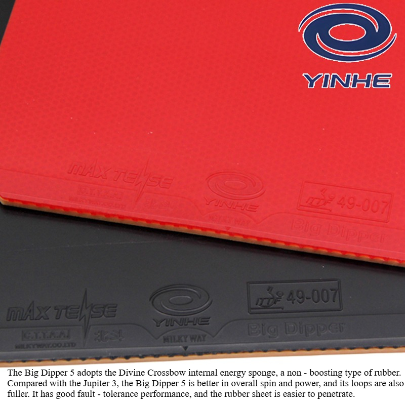 YINHE BIG DIPPER V Table Tenni - Table Tennis Forehand Rubber avaliação e preço
