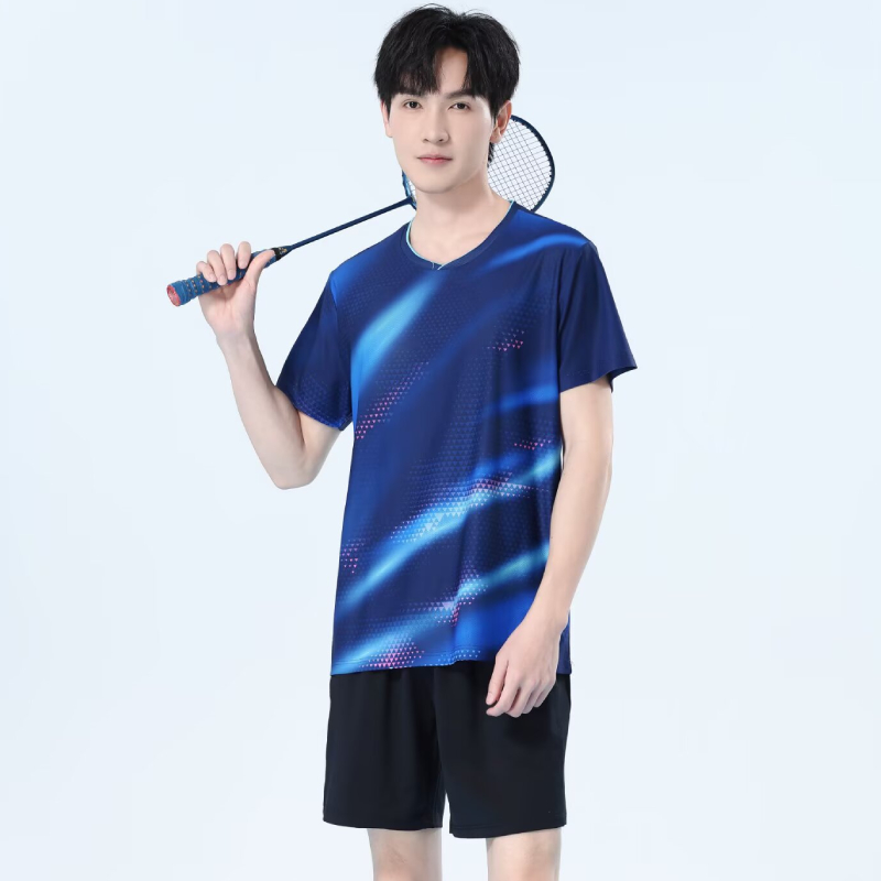 Men Quick Dry Badminton Shirt  - Table Tennis Logo Free avaliação e preço